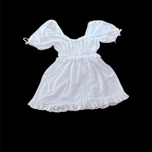 White mini dress size L